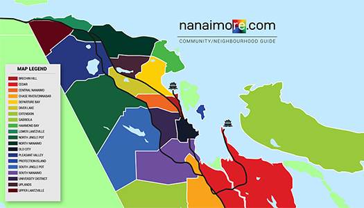 Search Nanaimo Real Estate by Communities and Neighbourhoods